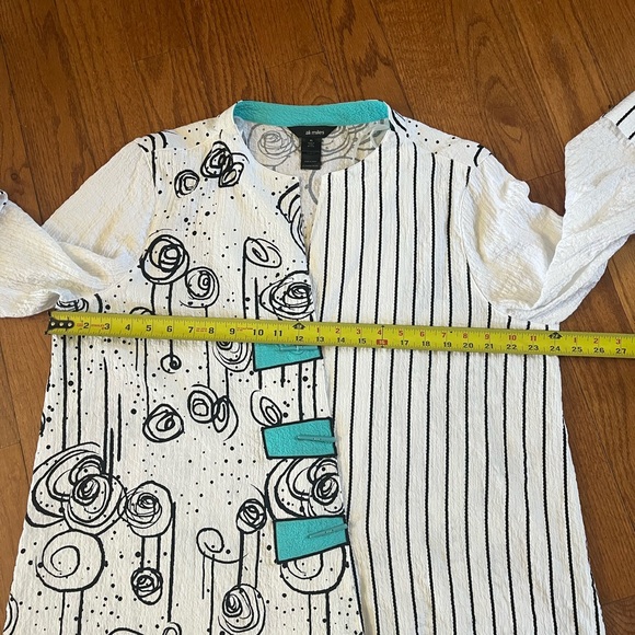 Ali Miles MOONLIGHT WHITE & BLACK SWING JACKET - Picture 9 of 12